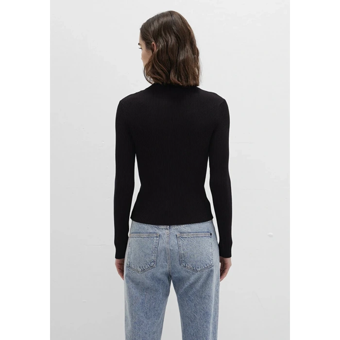 Mavi 1710519 Yarim Fermuarli Kadin Sweat - Siyah