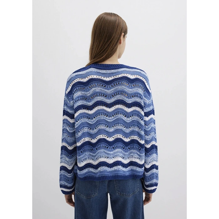 Mavi 1710639 0 Yaka Kadin Triko - Lacivert