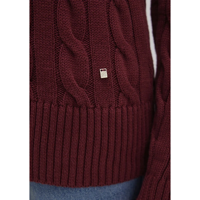 Mavi 1710720 V Yaka Kadin Triko - Bordo