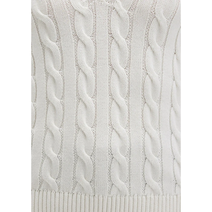 Mavi 1710720 V Yaka Kadin Triko - Ekru