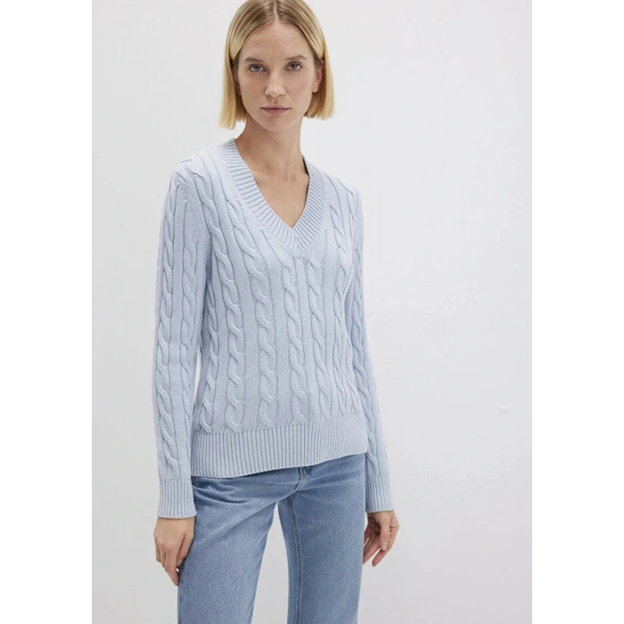 Mavi 1710720 V Yaka Kadin Triko - Mavi