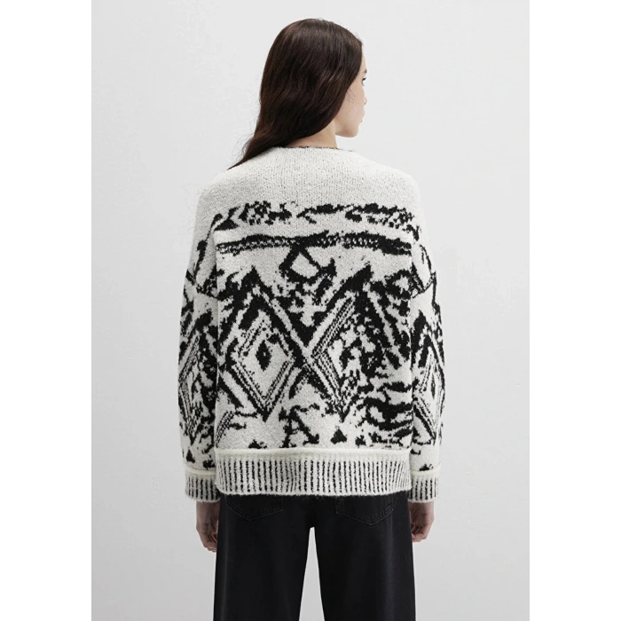 Mavi 1710805 0 Yaka Kadin Triko - Beyaz