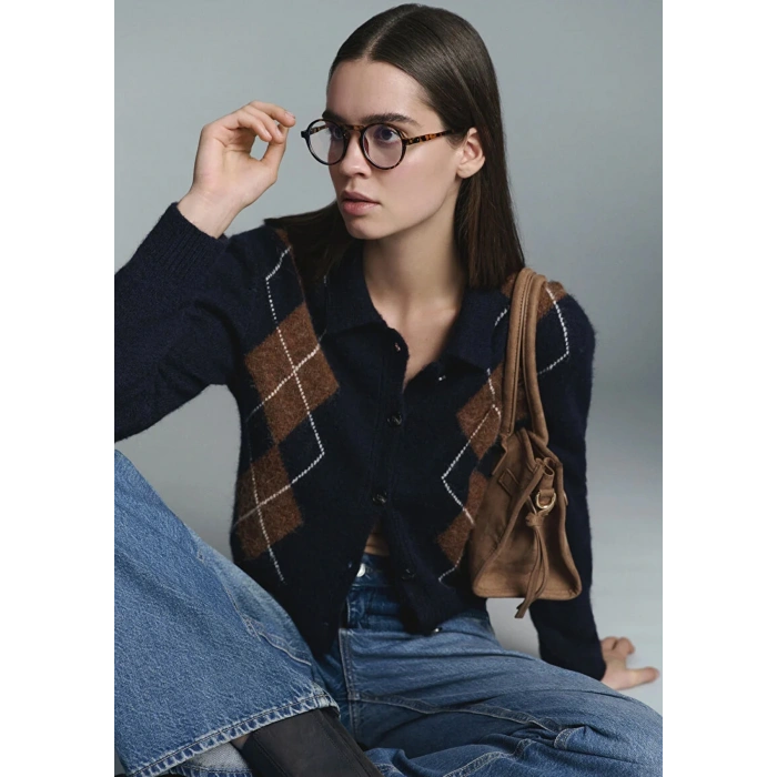 Mavi 1710825 Kadin Triko - Lacivert Kahve