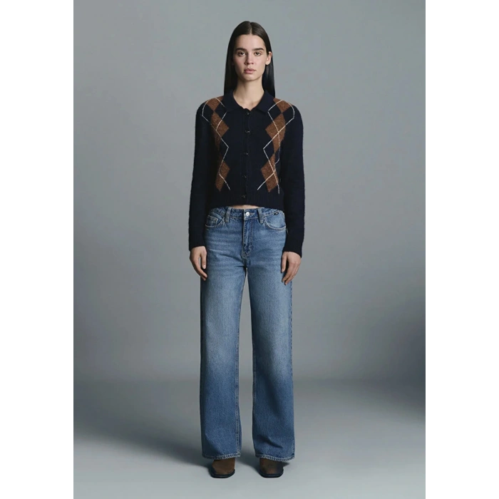 Mavi 1710825 Kadin Triko - Lacivert Kahve