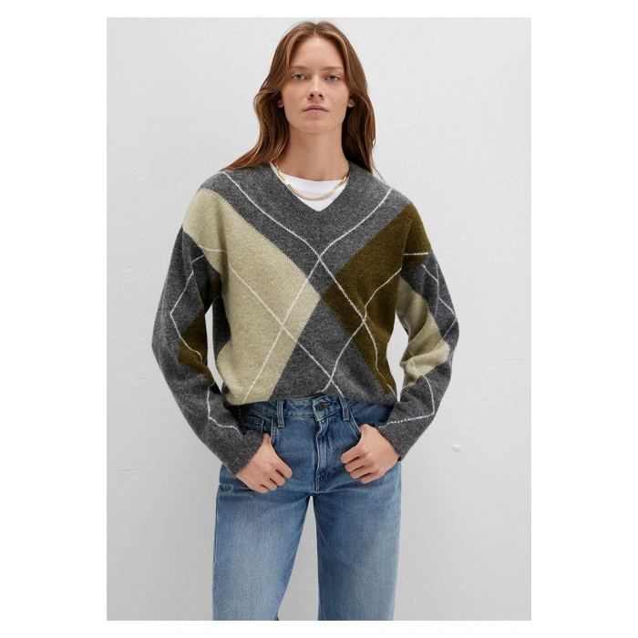 Mavi 1710826 Kadin Triko - Gri Haki