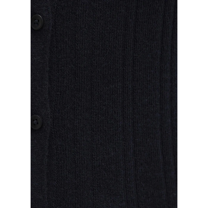 Mavi 1710838 Yakali Komple Dugmeli Kadin Triko - Siyah