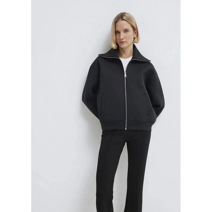 Mavi 1s10295 Fermuarli Kadin Sweat - Siyah