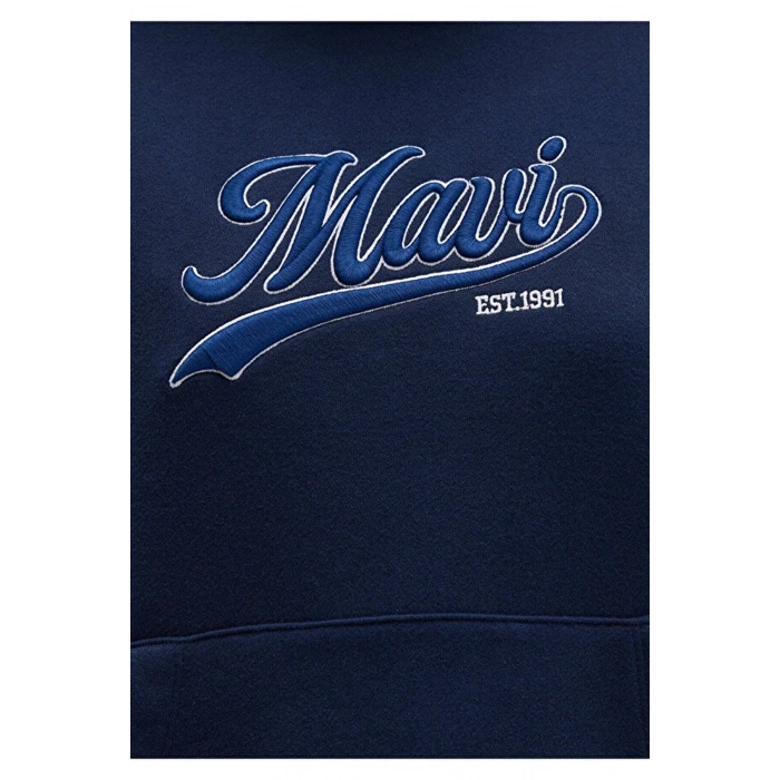 Mavi 1s10420 Kapsonlu Kadin Sweat - Lacivert