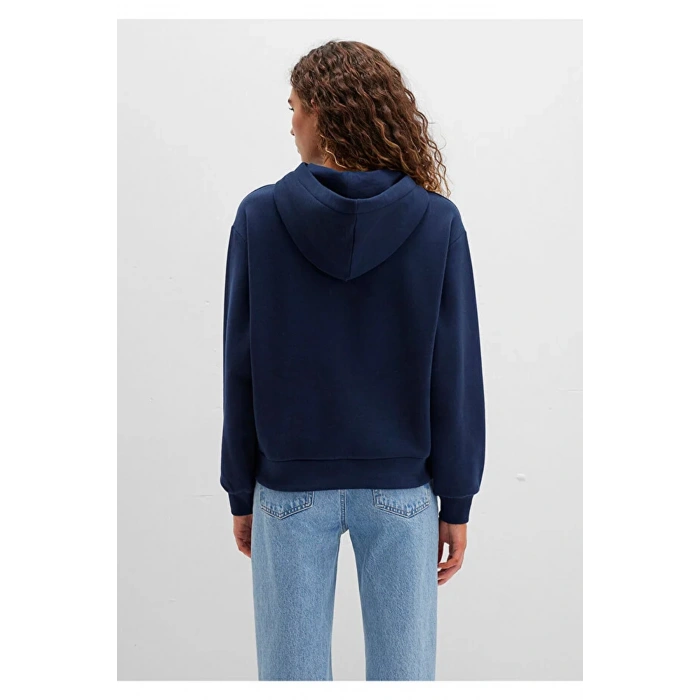Mavi 1s10420 Kapsonlu Kadin Sweat - Lacivert