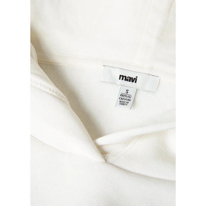 Mavi 1s10470 Kapsonlu Kadin Sweat - Ekru