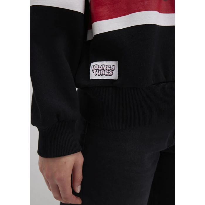 Mavi 1s10472 Yarim Fermuarli Kadin Sweat - Siyah