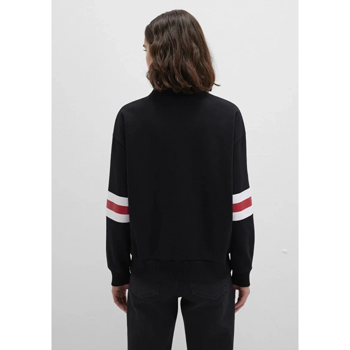 Mavi 1s10472 Yarim Fermuarli Kadin Sweat - Siyah