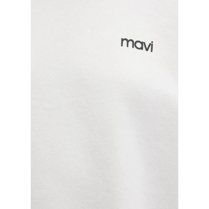 Mavi 1s10490 0 Yaka Kadin Sweat - Ekru