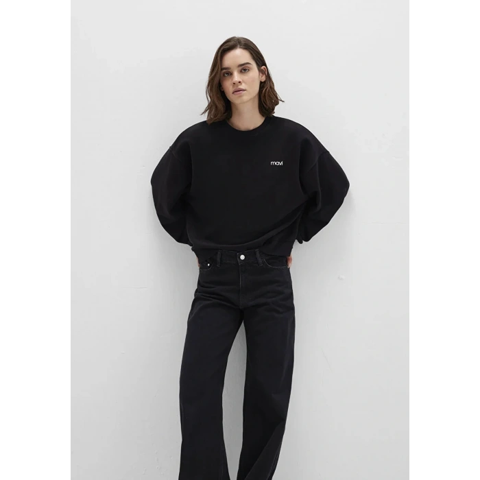 Mavi 1s10490 0 Yaka Kadin Sweat - Siyah