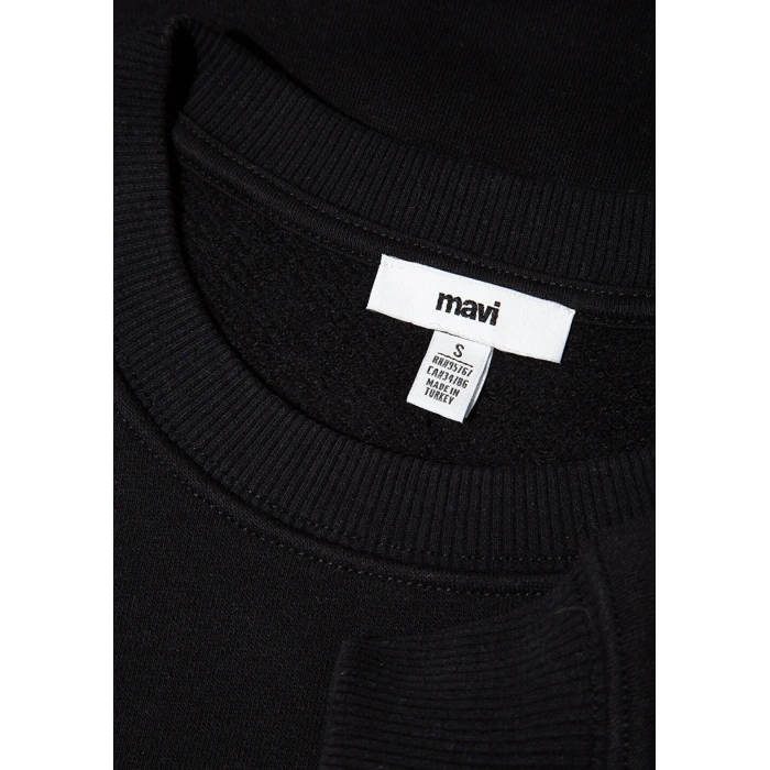 Mavi 1s10490 0 Yaka Kadin Sweat - Siyah