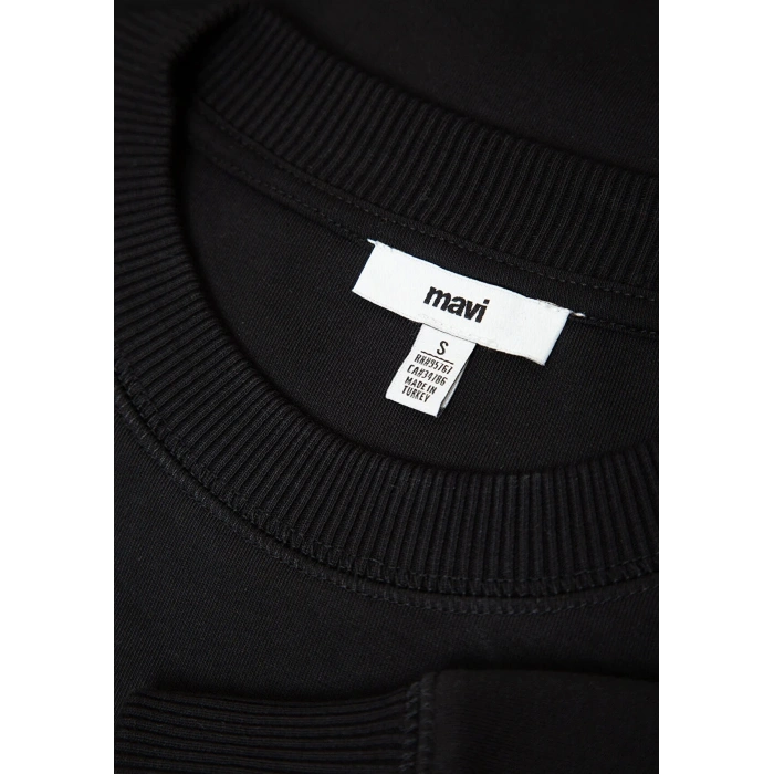 Mavi 1s10571 0 Yaka Kadin Sweat - Siyah