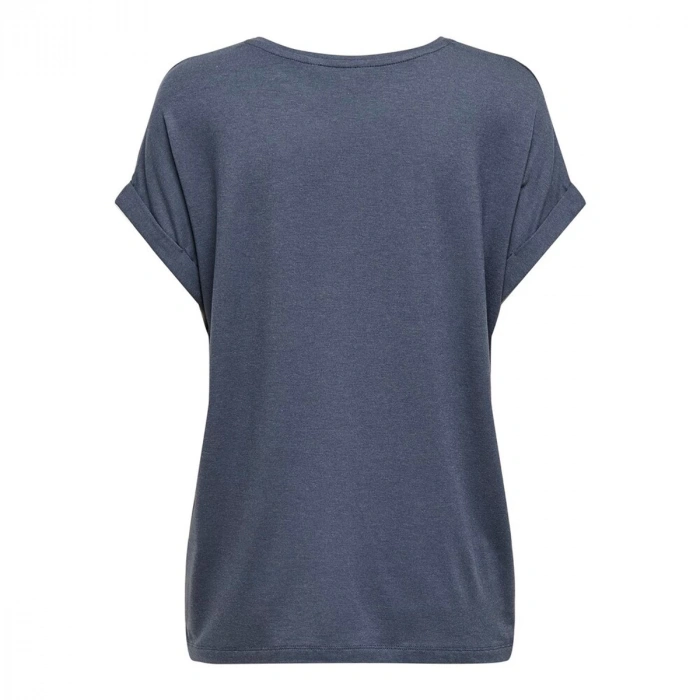 Only 15106662 Genis Yaka Kol Katlamali Kadin Body - Acik Lacivert