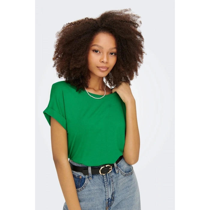 Only 15106662 Genis Yaka Kol Katlamali Kadın Body - Cimen Yesil