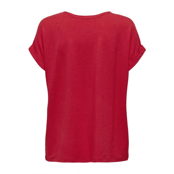 Only 15106662 Genis Yaka Kol Katlamali Kadin Body - Kirmizi