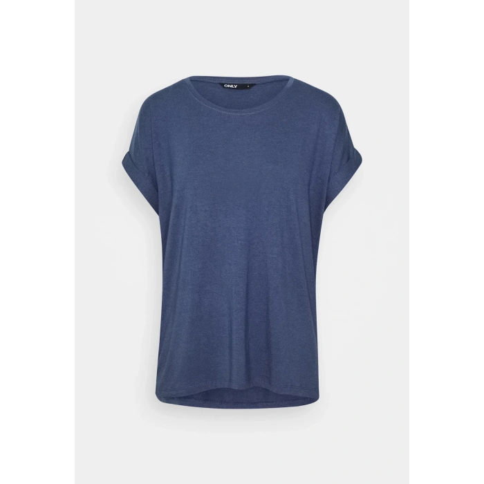 Only 15106662 Genis Yaka Kol Katlamali Kadin Body - Koyu Mavi