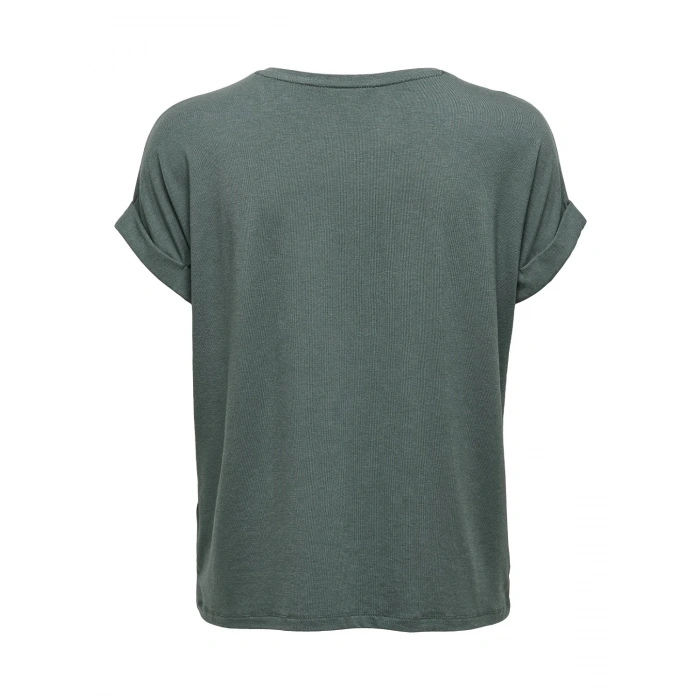 Only 15106662 Genis Yaka Kol Katlamali Kadın Body - Nefti Yesil