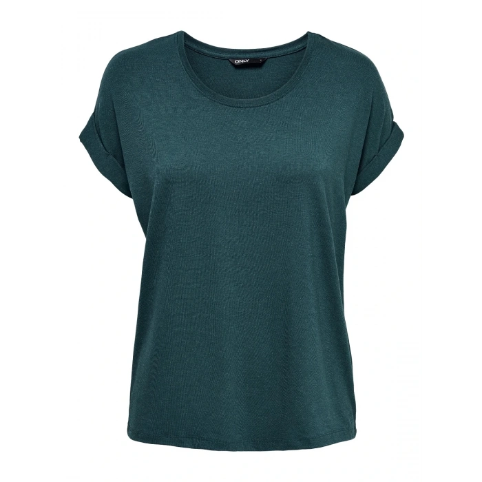 Only 15106662 Genis Yaka Kol Katlamali Kadın Body - Petrol