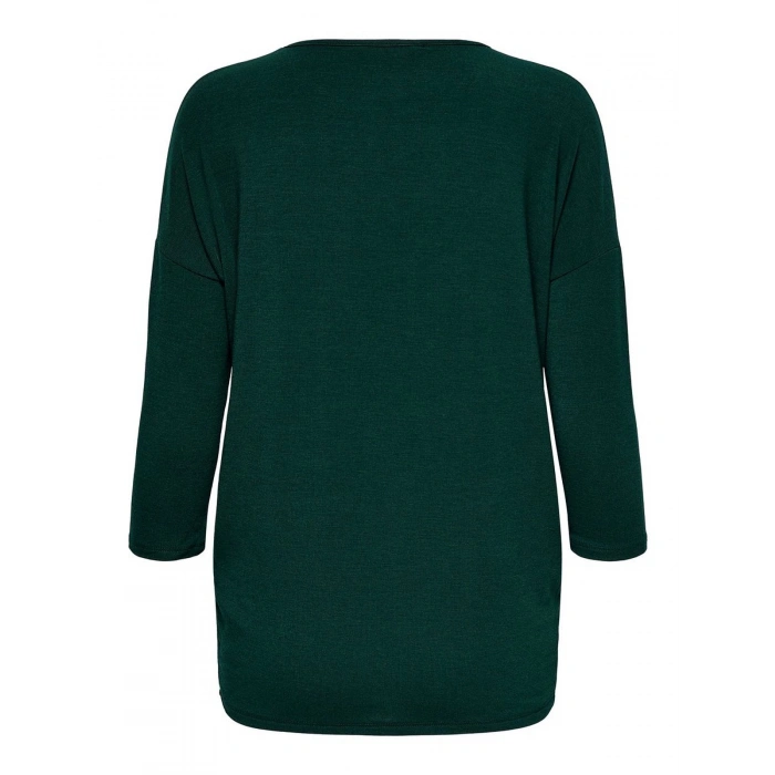 Only 15157920 Genis Yaka Dirsek Kol Kadın Body - Zumrut Yesili