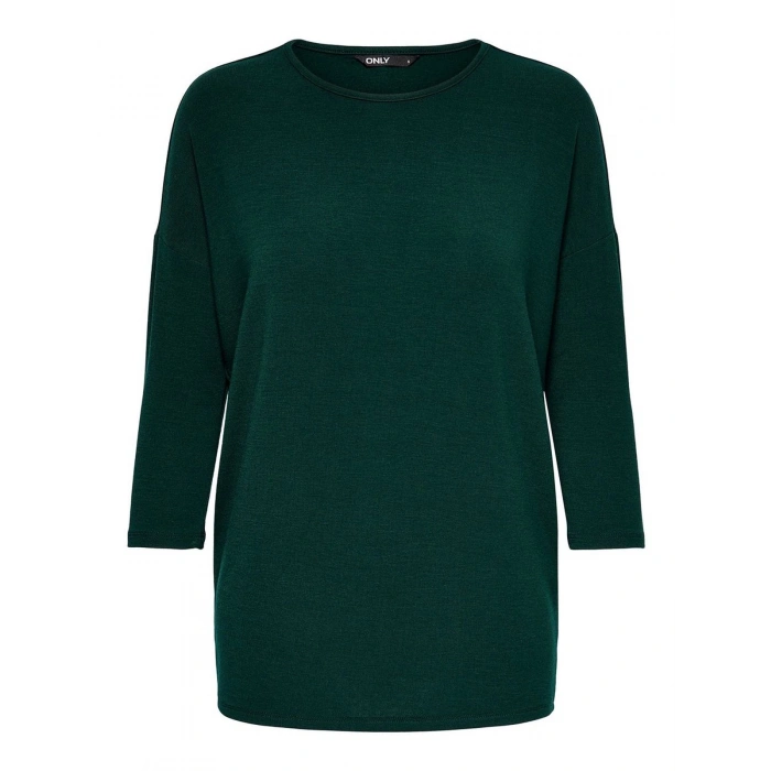 Only 15157920 Genis Yaka Dirsek Kol Kadın Body - Zumrut Yesili