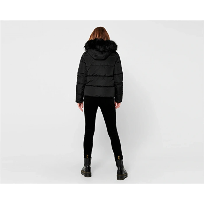 Only 15205638 Kadin Mont - Siyah