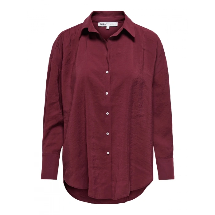 Only 15272523 Kadin Gomlek - Bordo