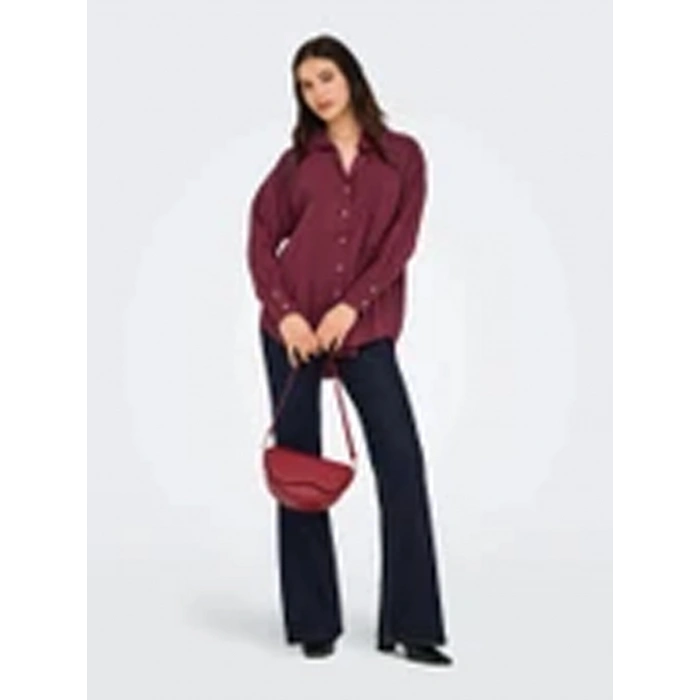 Only 15272523 Kadin Gomlek - Bordo