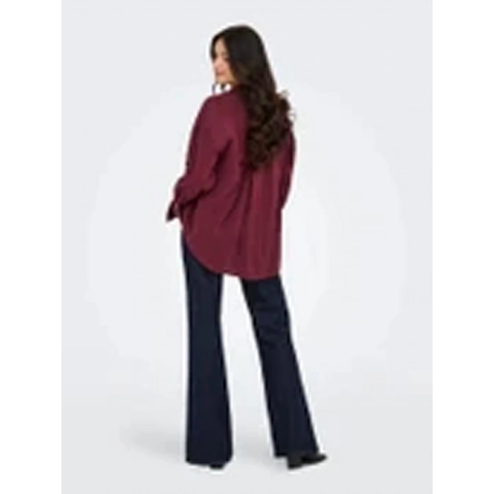 Only 15272523 Kadin Gomlek - Bordo
