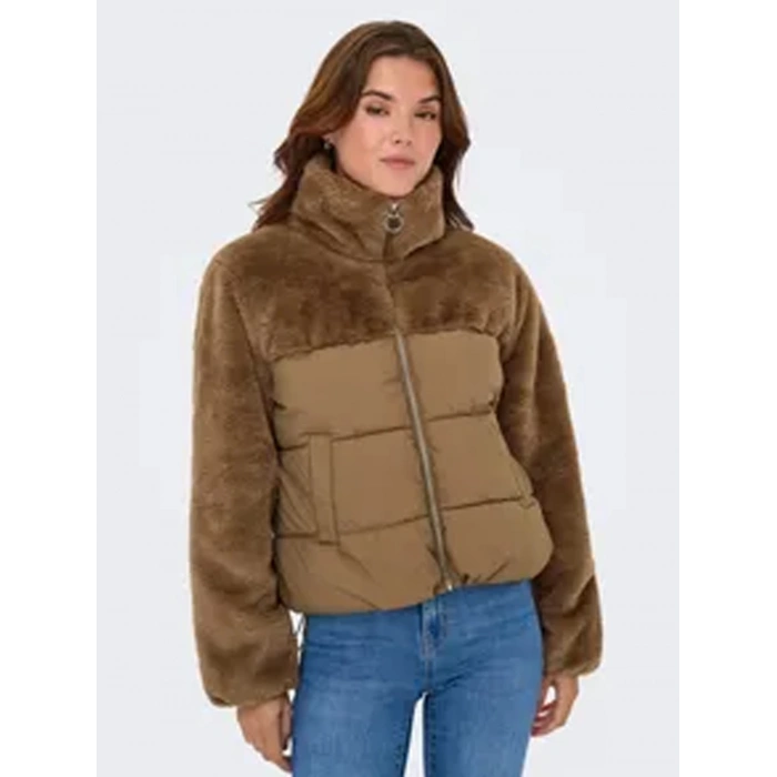 Only 15292945 Kadin Mont - Kahverengi