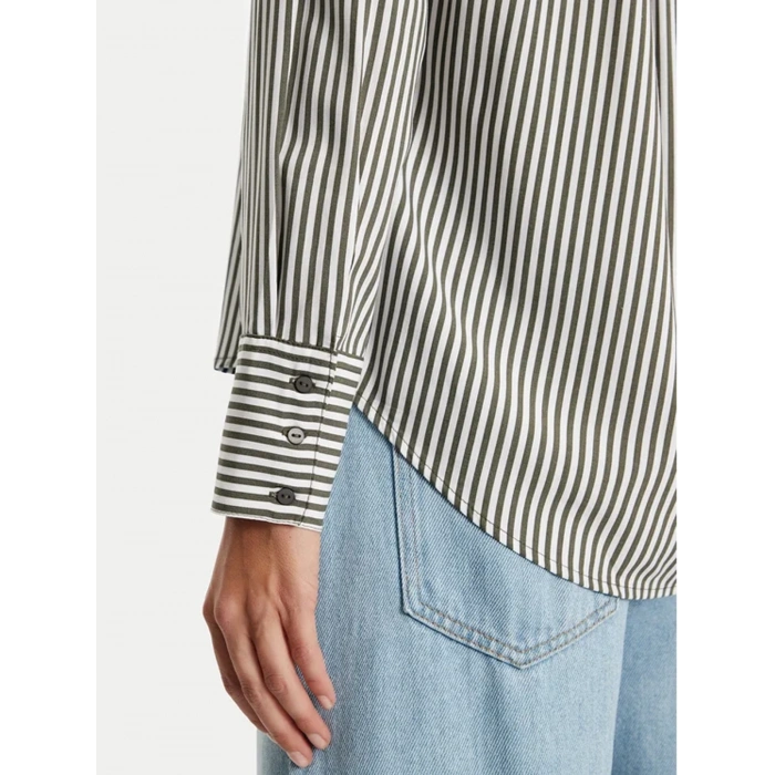 Only 15320243 Kadin Gomlek - Yesil Cizgili