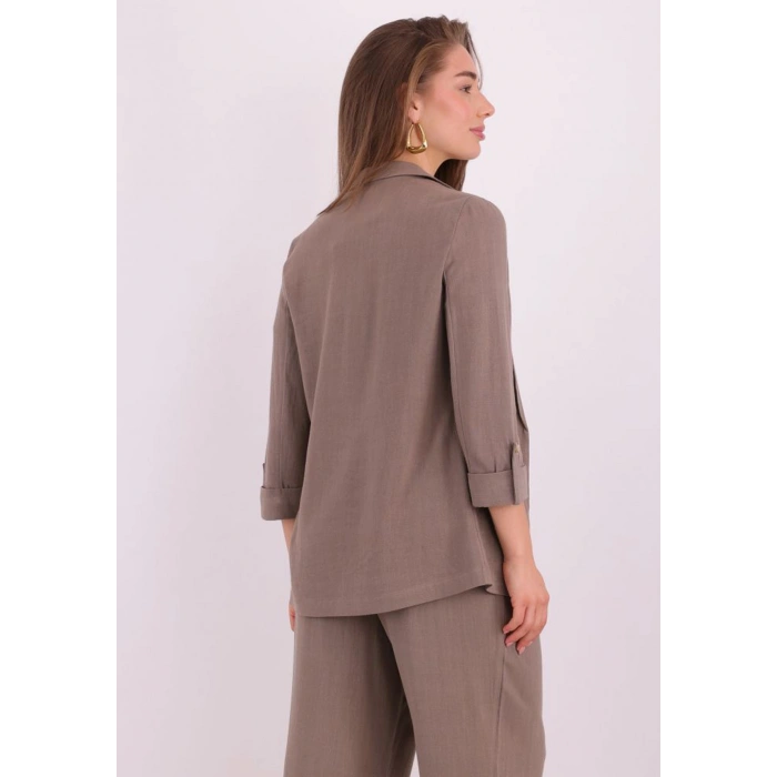 Only 15322274 Kadin Blazer Ceket - Sutlu Kahve
