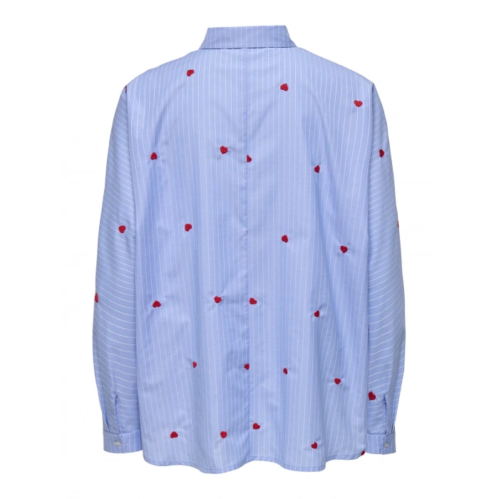 Only 15344336 Kadin Gomlek - Mavi Kirmizi