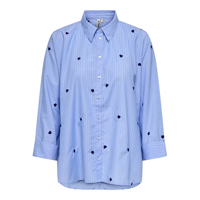 Only 15344336 Kadin Gomlek - Mavi Lacivert