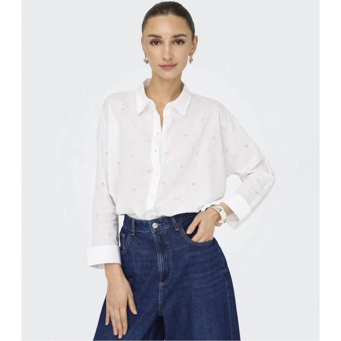 Only 15344769 Kadin Gomlek - Beyaz
