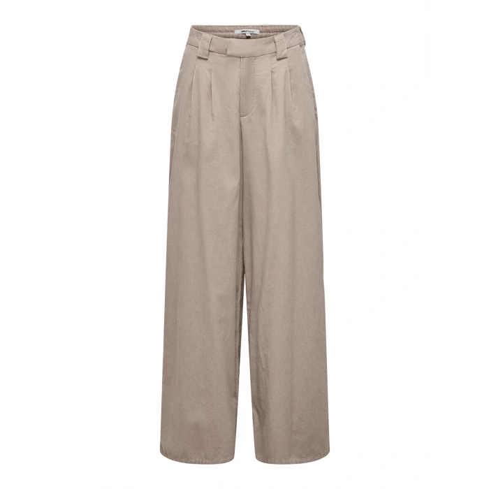 Only 15351309 Kadife Kadin Pantolon - Sutlu Kahve