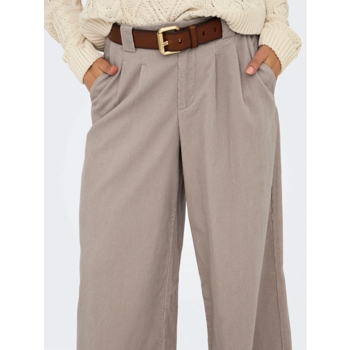 Only 15351309 Kadife Kadin Pantolon - Sutlu Kahve