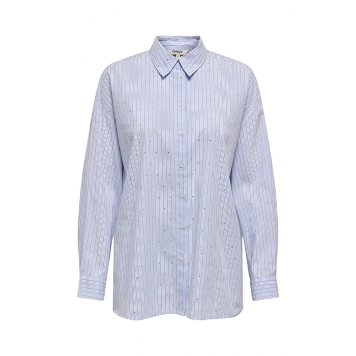 Only 15352703 Kadin Gomlek - Mavi Cizgili