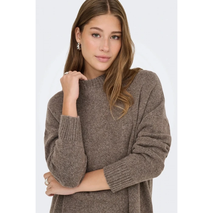 Only 15352853 Kadin Triko - Kahverengi