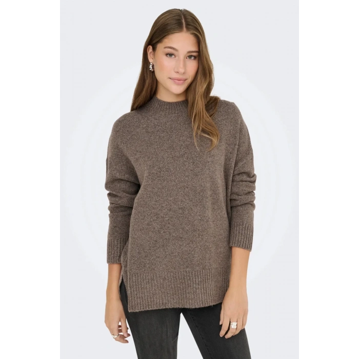 Only 15352853 Kadin Triko - Kahverengi