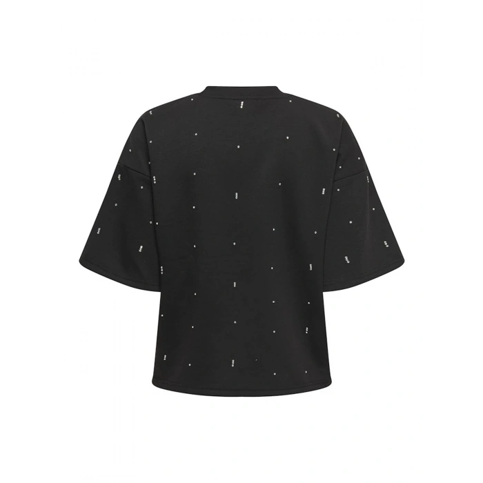 Only 15353293 Kisa Kol Kadin Sweat - Siyah