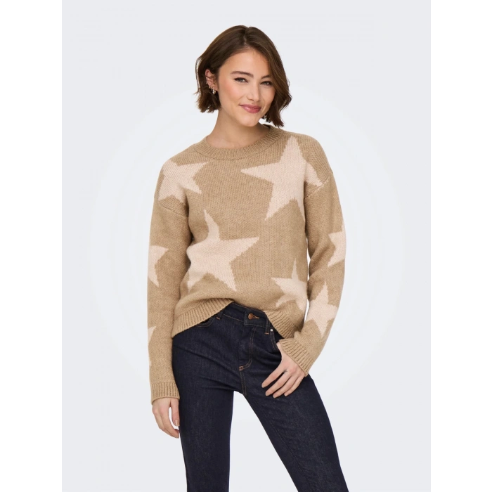 Only 15354026 0 Yaka Kadin Triko - Sutlu Kahve