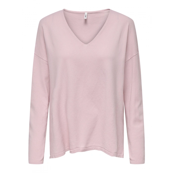 Only 15354092 V Yaka Kadin Triko - Pembe