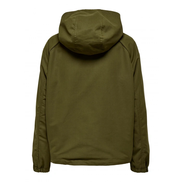 Only 15354468 Kapsonlu Kadin Mont - Haki