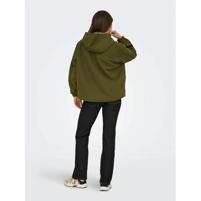 Only 15354468 Kapsonlu Kadin Mont - Haki