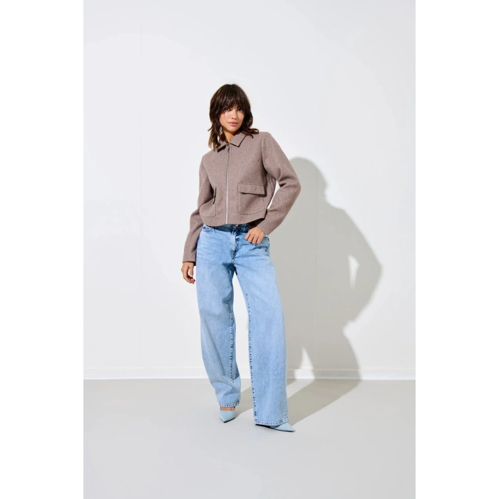 Only 15359339 Kadin Ceket - Kahverengi