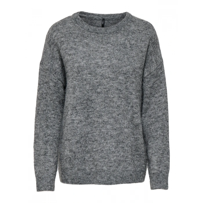 Only 15361348 0 Yaka Kadin Triko - Gri